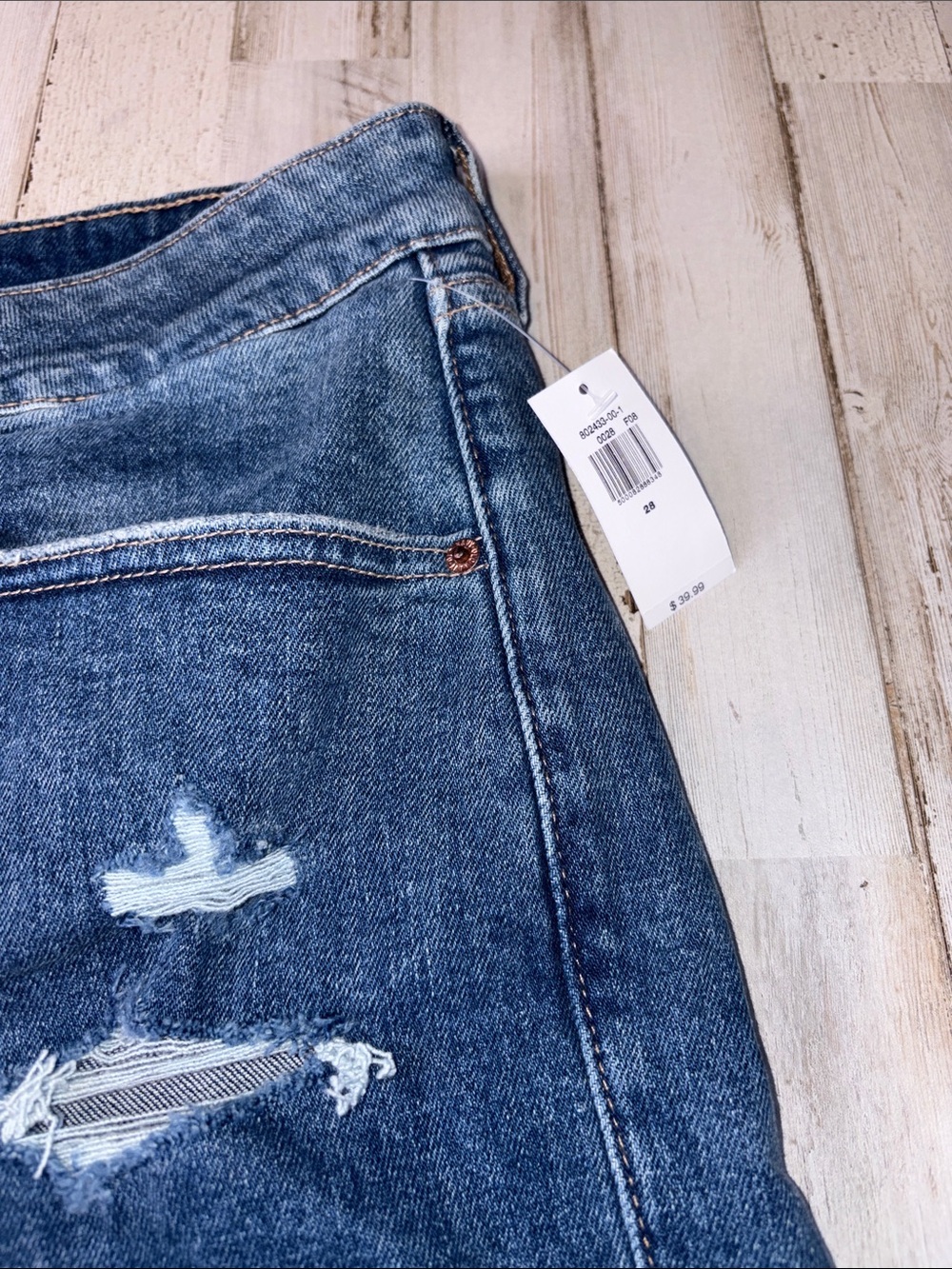 Old Navy O.G. High-rise Blue Denim Roll-Cuff Women's Shorts Plus Size 28 NWT! - Picture 2 of 16
